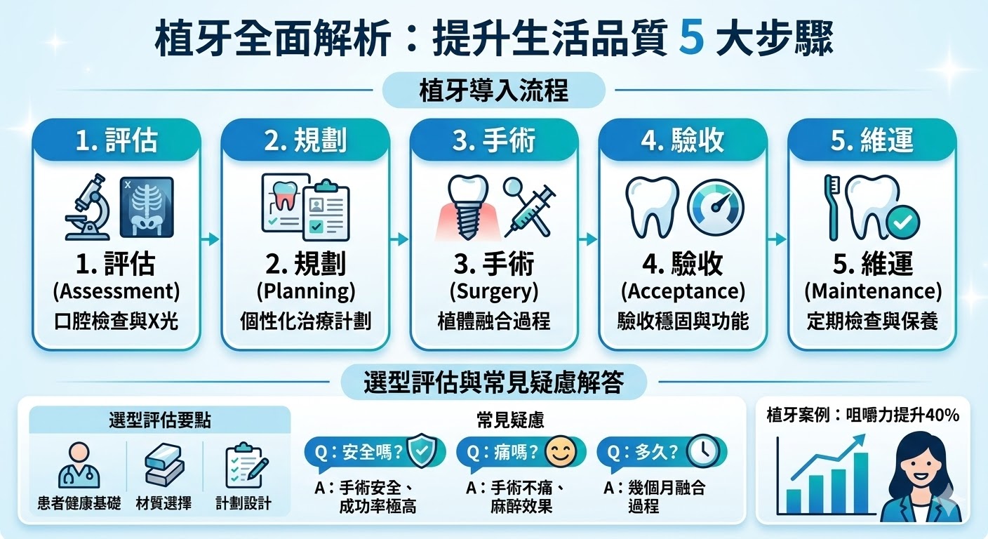 植牙是一項先進的牙科技術,旨在為缺牙患者提供一種長期穩定的解決方案。這種技術能夠根據患者的需求,選擇適合的植體,並進行手術以替代缺失的牙齒。植牙不僅能恢復自然的牙齒外觀,還能改善患者的咀嚼功能,顯著提升生活質量。隨著技術的不斷發展,植牙成為現代牙科治療中最受歡迎的選擇之一,廣泛應用於各種缺牙情況。